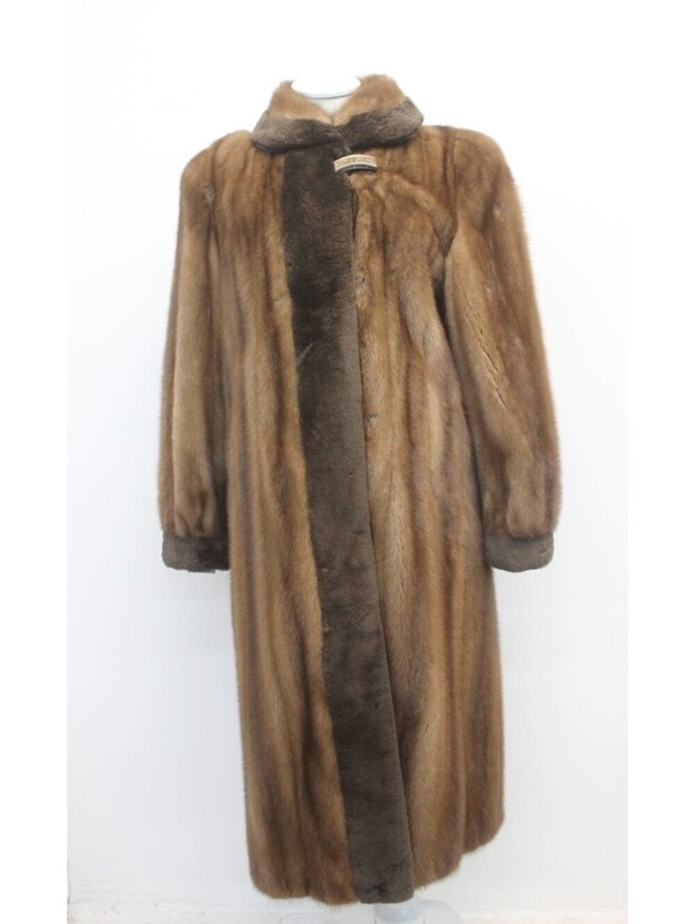SHOWROOM NEW DEMI BUFF MINK & SHEARED BEAVER FUR COAT JACKET WOMEN WOMAN SZ 6 S